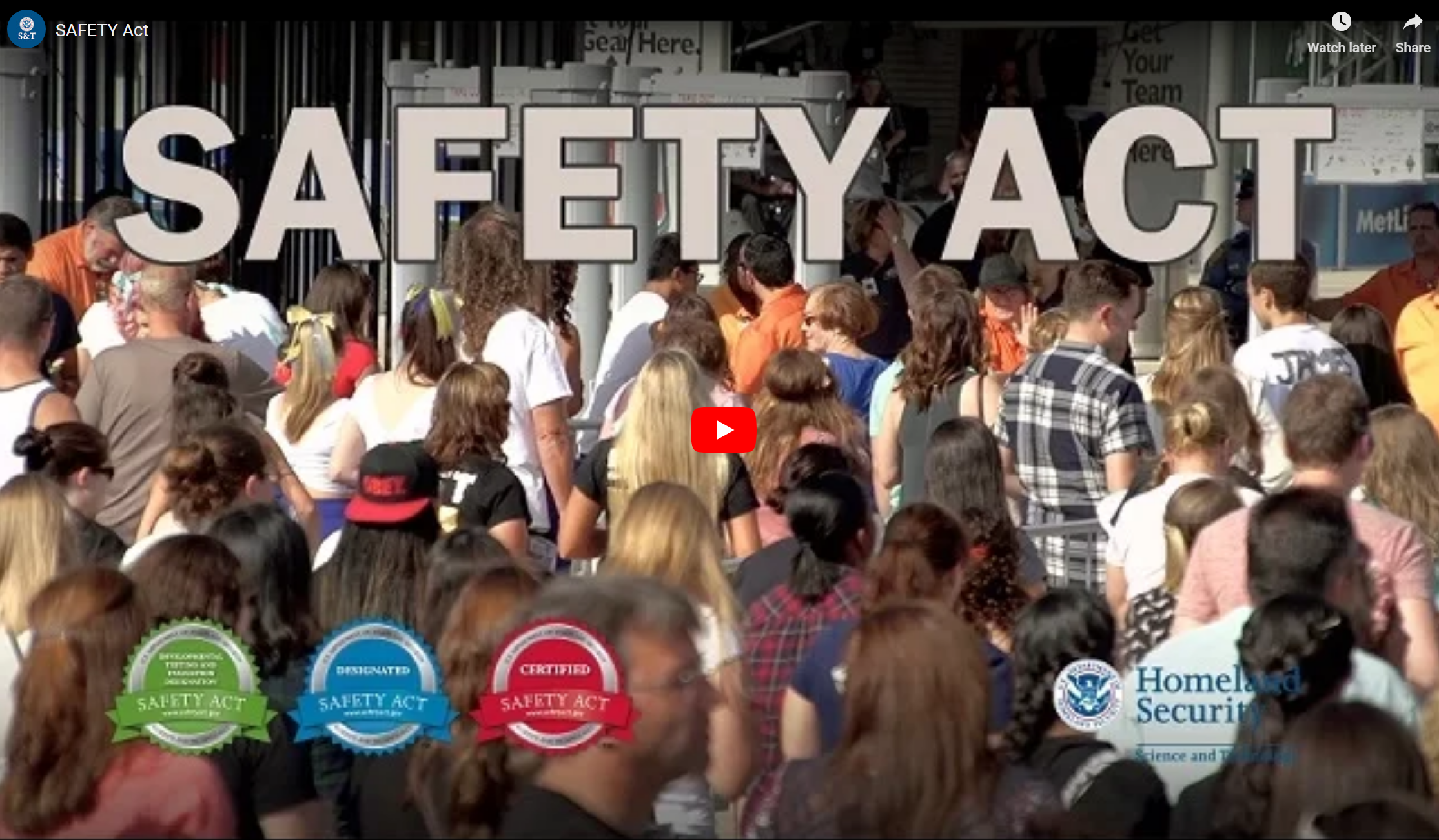 safety act video